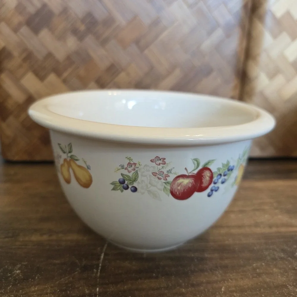 Corelle Coordinates Chutney Pattern Stoneware Serving Mixing Bowl 3 Piece‎ Set